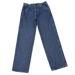 👖🛠️ STANLEY Lined Men’s Carpenter Jeans | 34x34 Heavy-Duty Workwear Blue Denim